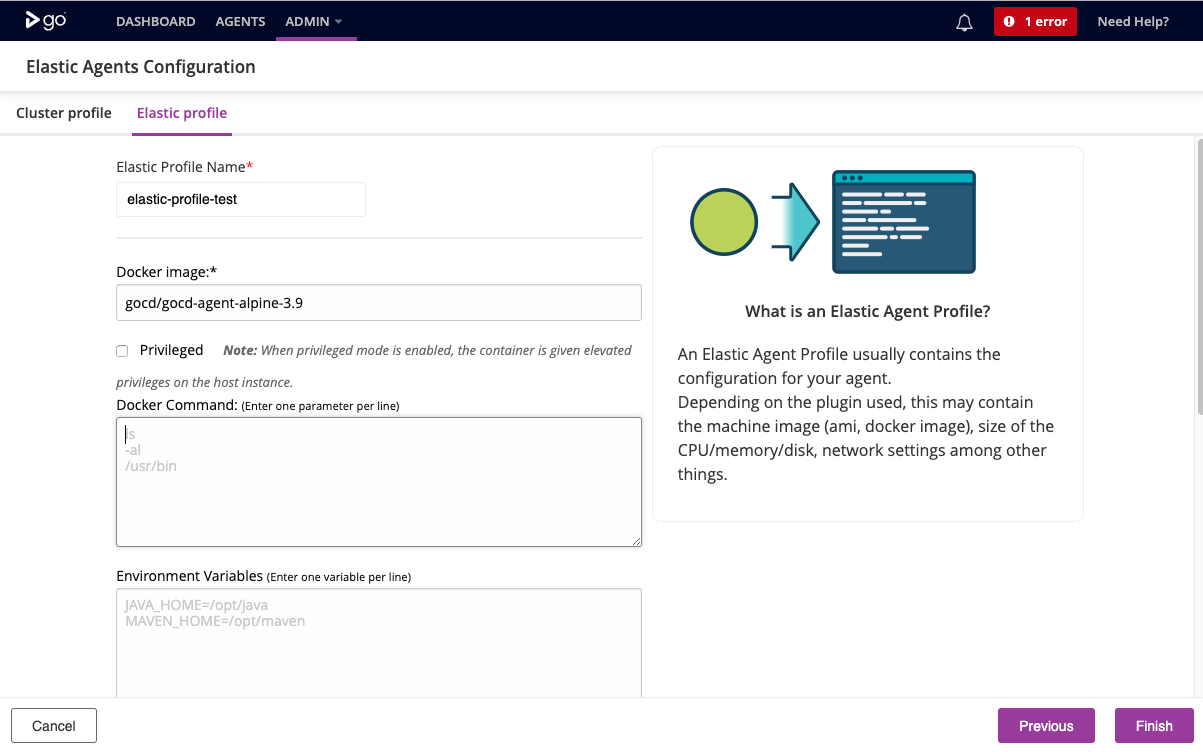 Elastic Agent Configuration Elastic Profile Page