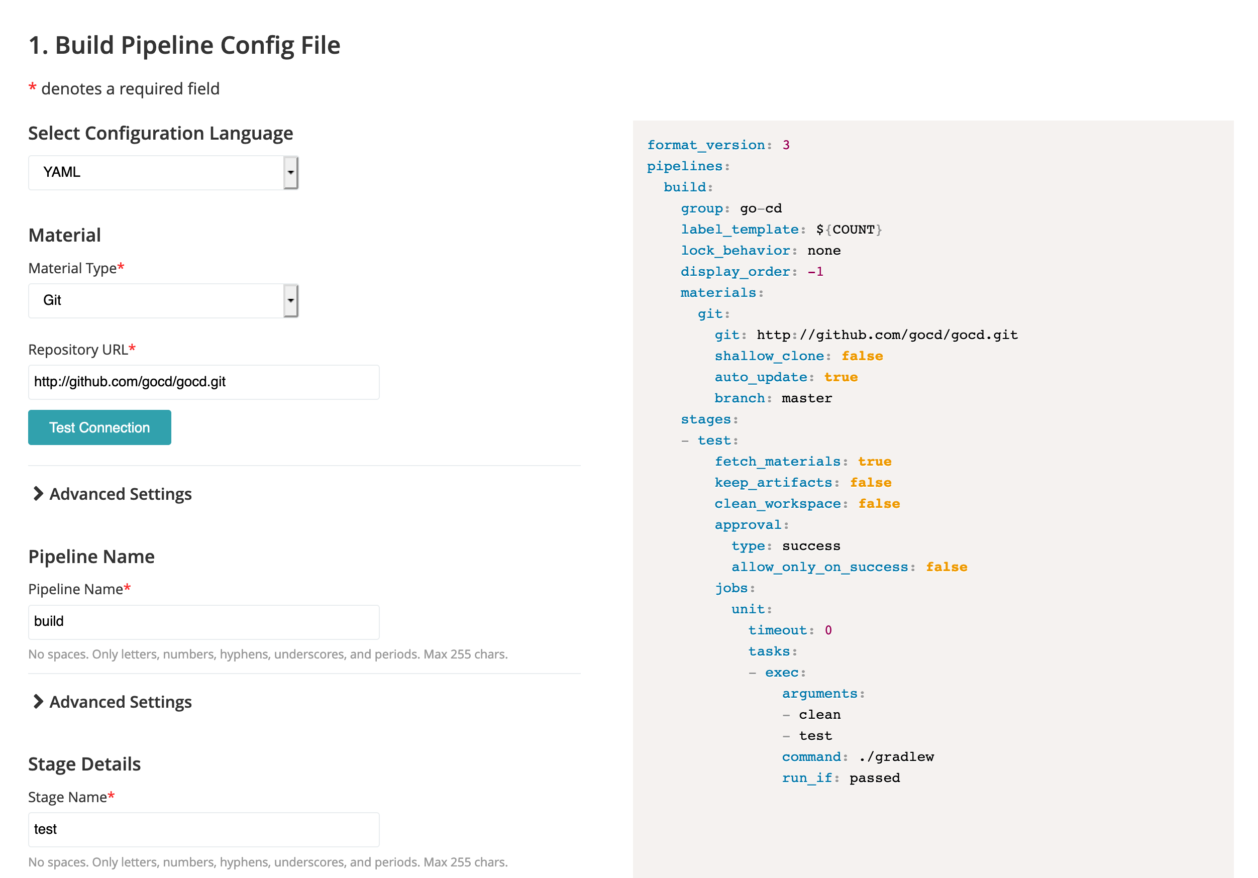 Pipeline as code wizard